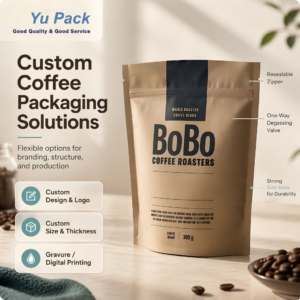 Custom Printing OEM/ODM Paper Material Stand up Pouch for Packaging