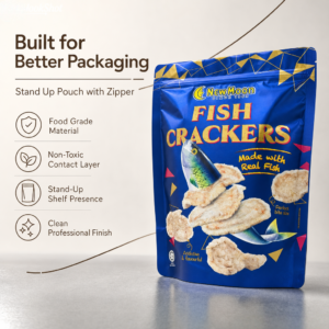 Custom Stand-Up Snack Packaging Bags with Zipper