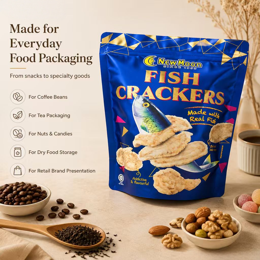 Custom Stand-Up Snack Packaging Bags with Zipper - 图片 3