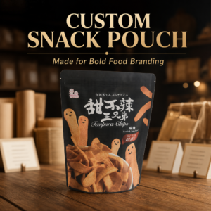 Custom Stand Up Pouches for Snack Food Packaging