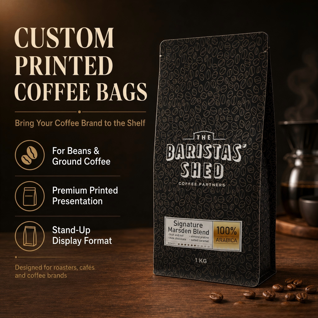 Custom Printed 250g, 500g, 1kg Coffee Bags