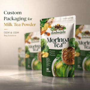 Custom Premium Milk Tea & Beverage Powder Packaging Bags
