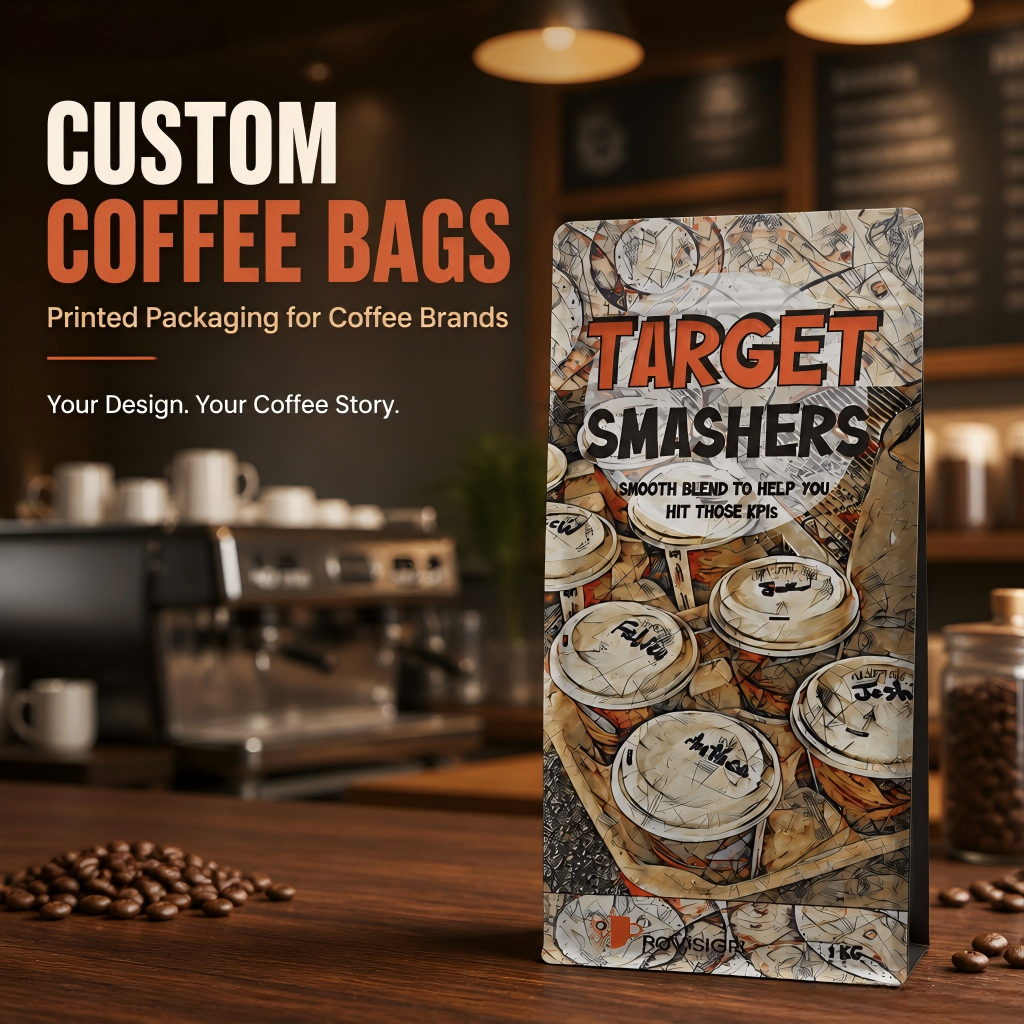 Custom Printed Coffee Bags with Valve