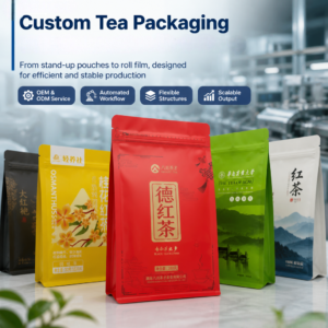 Custom Premium Tea Packaging Bags & Roll Film