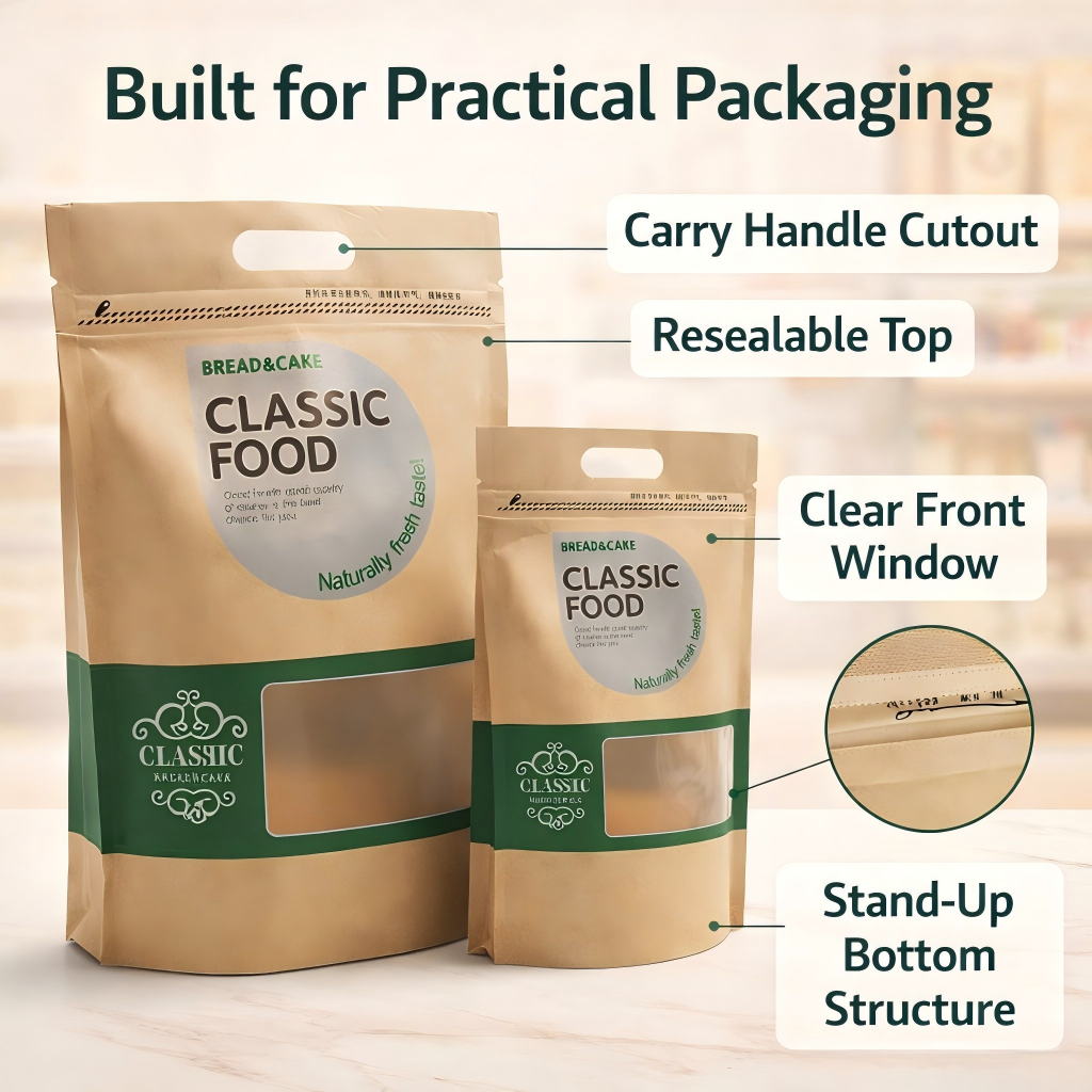 Custom Paper Stand-Up Pouches Wholesale - 图片 2