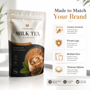 Custom Premium Milk Tea & Beverage Powder Packaging Bags