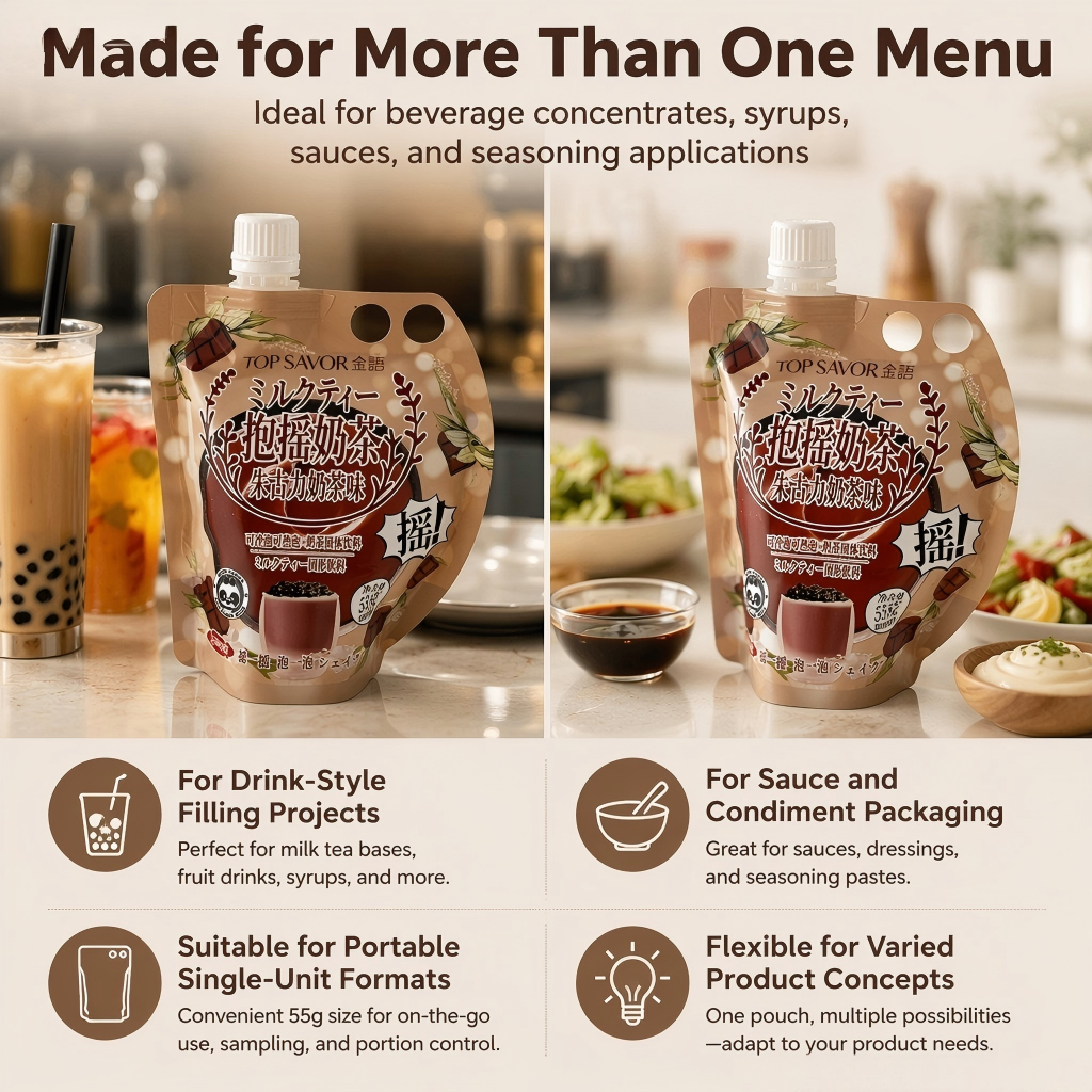 Custom Spout Pouches with Handles & Liquid Packaging Bags Wholesale - 图片 5