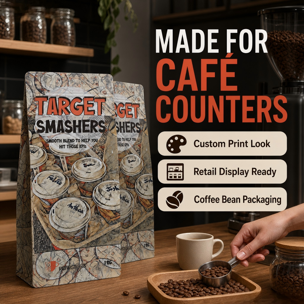 Custom Printed Coffee Bags with Valve - 图片 2