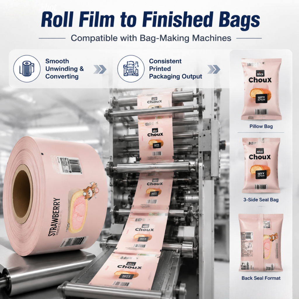 Custom Printed Packaging Roll Film for Food & Daily-Use - 图片 2