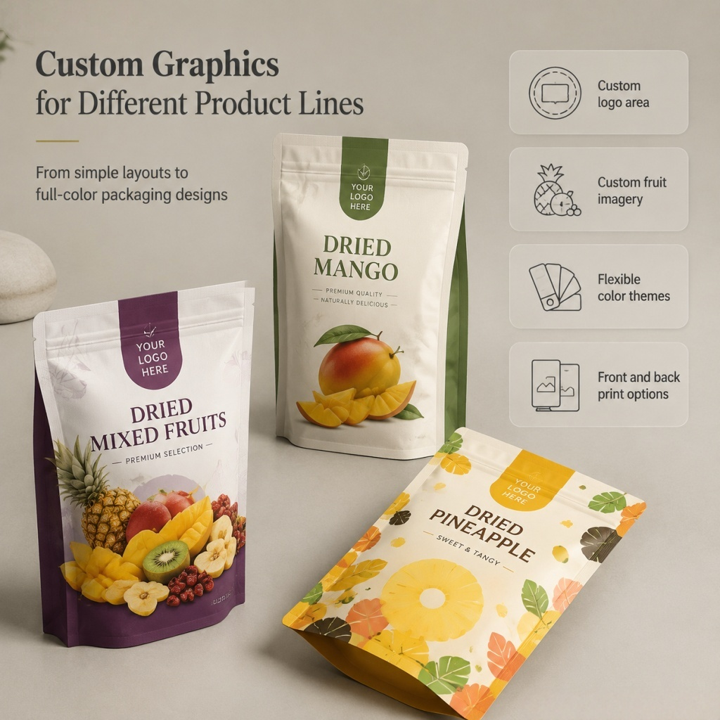 Custom Food-Grade Dried Fruit Packaging Bags - 图片 2