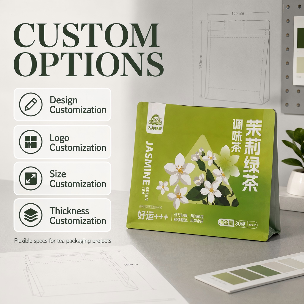 Custom Tea Packaging Pouches Wholesale - 图片 3