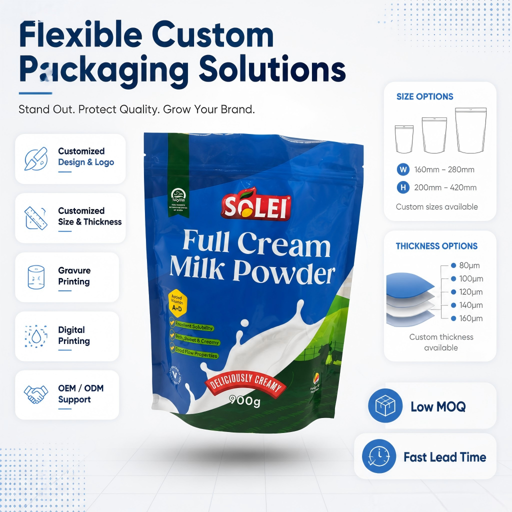 Custom Milk Powder Packaging Bags & Pouches Wholesale - 图片 5