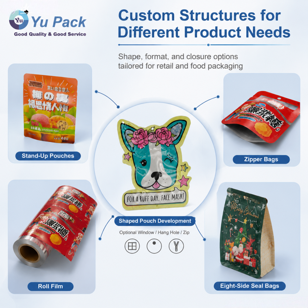 Custom Shaped Packaging Bags & Die-Cut Pouches - 图片 3