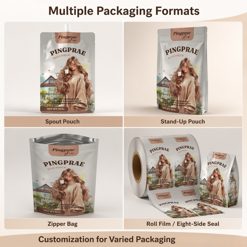 Custom Printed Stand Up Spout Pouches for Liquid - 图片 4