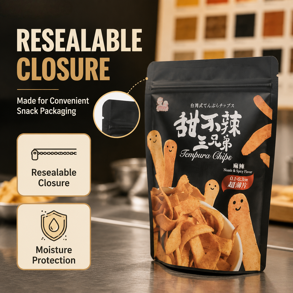 Custom Stand Up Pouches for Snack Food Packaging - 图片 4