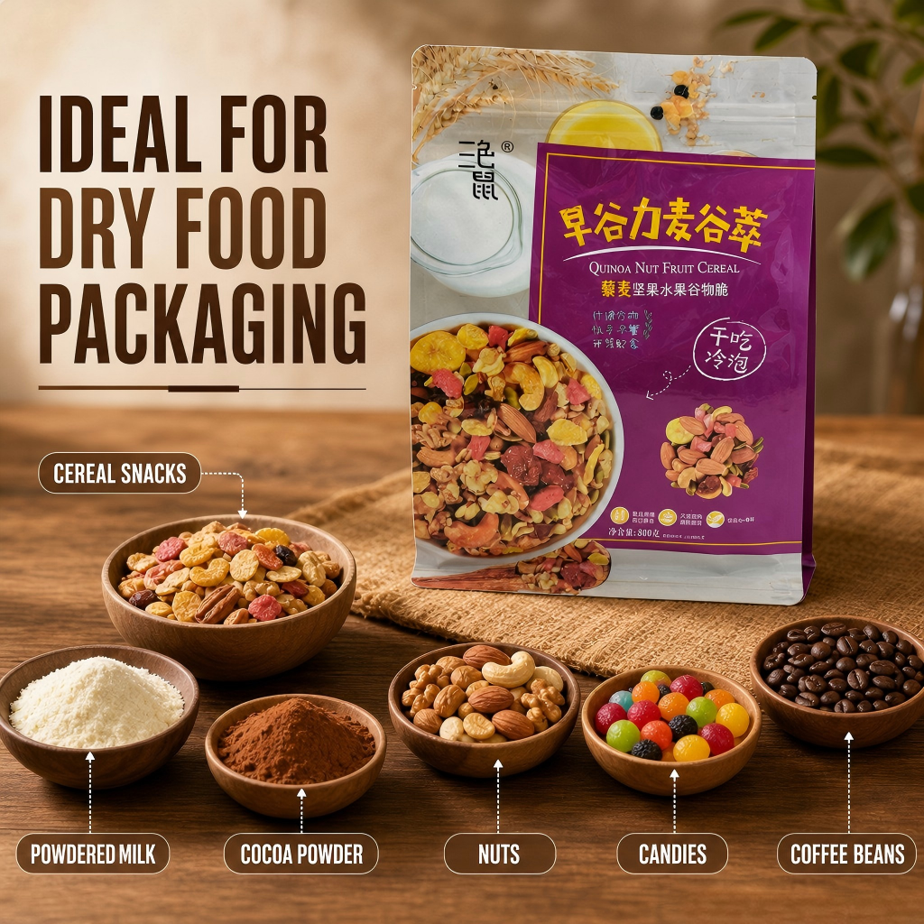 Custom Cereal Packaging Pouches & Oatmeal Bags Wholesale - 图片 4