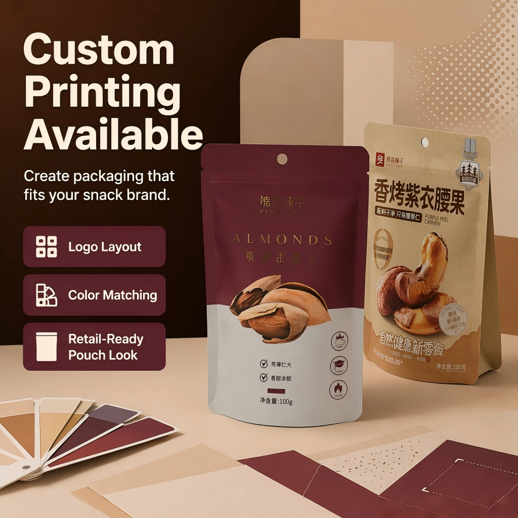 Custom Nut Packaging Pouches & Snack Bags Wholesale - 图片 3