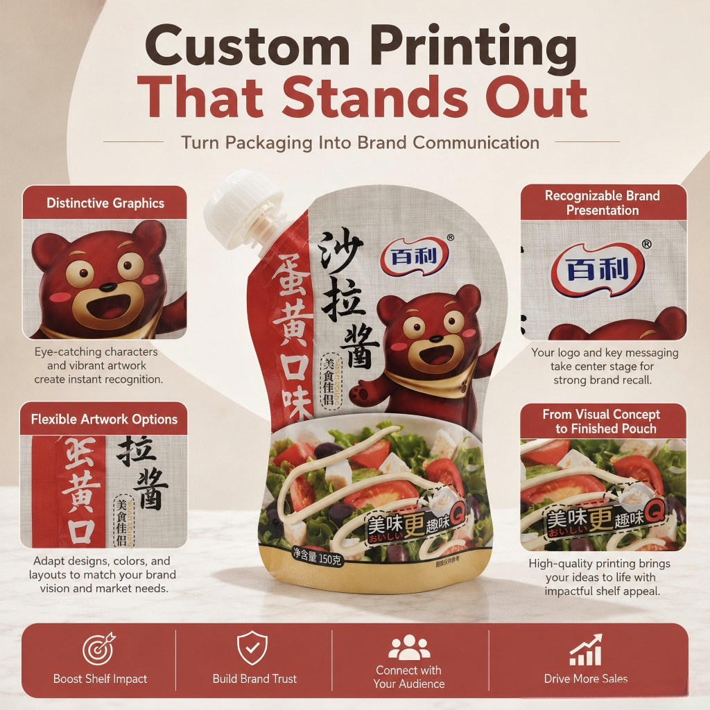 Custom Spout Pouches & Liquid Packaging Bags Wholesale - 图片 3