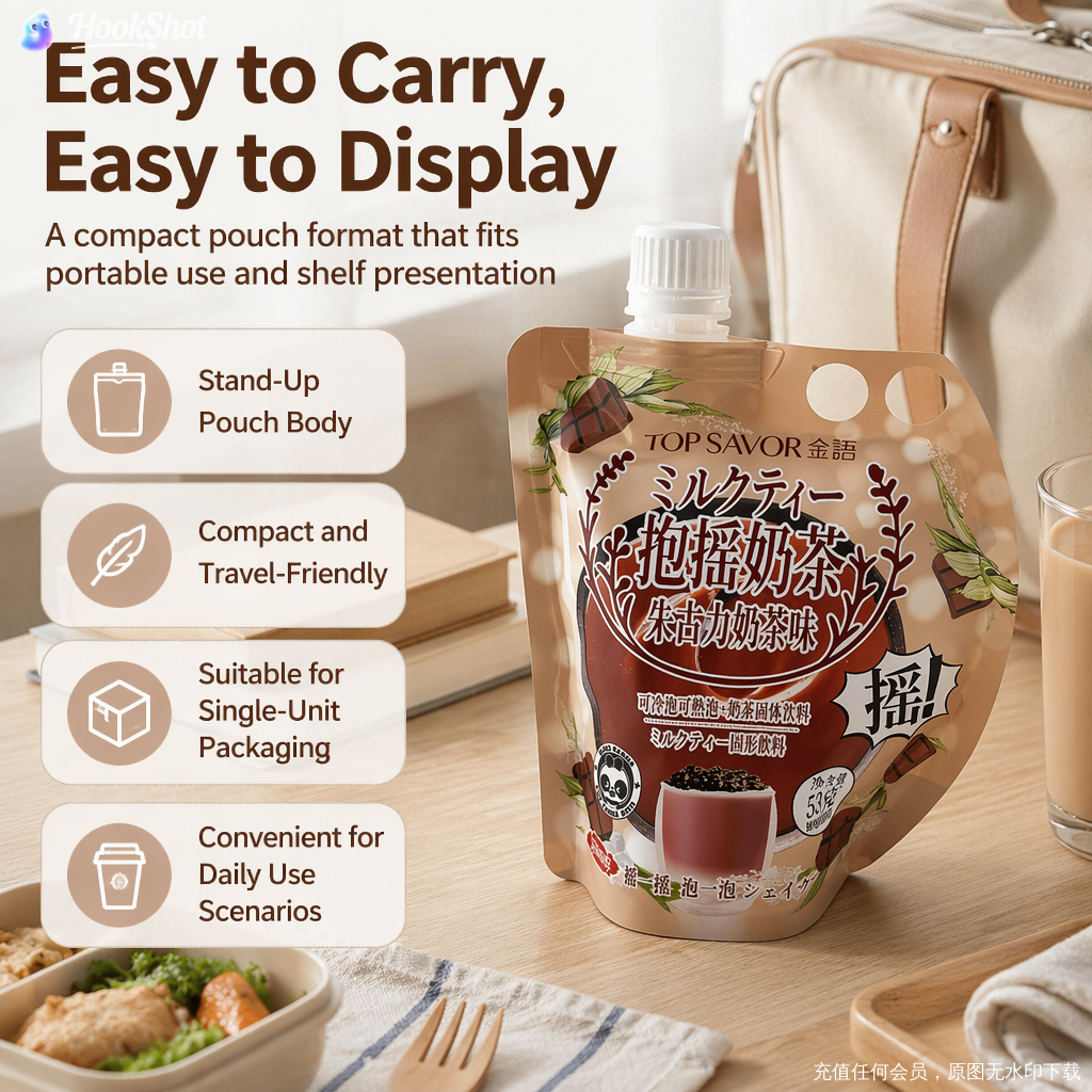 Custom Spout Pouches with Handles & Liquid Packaging Bags Wholesale - 图片 3