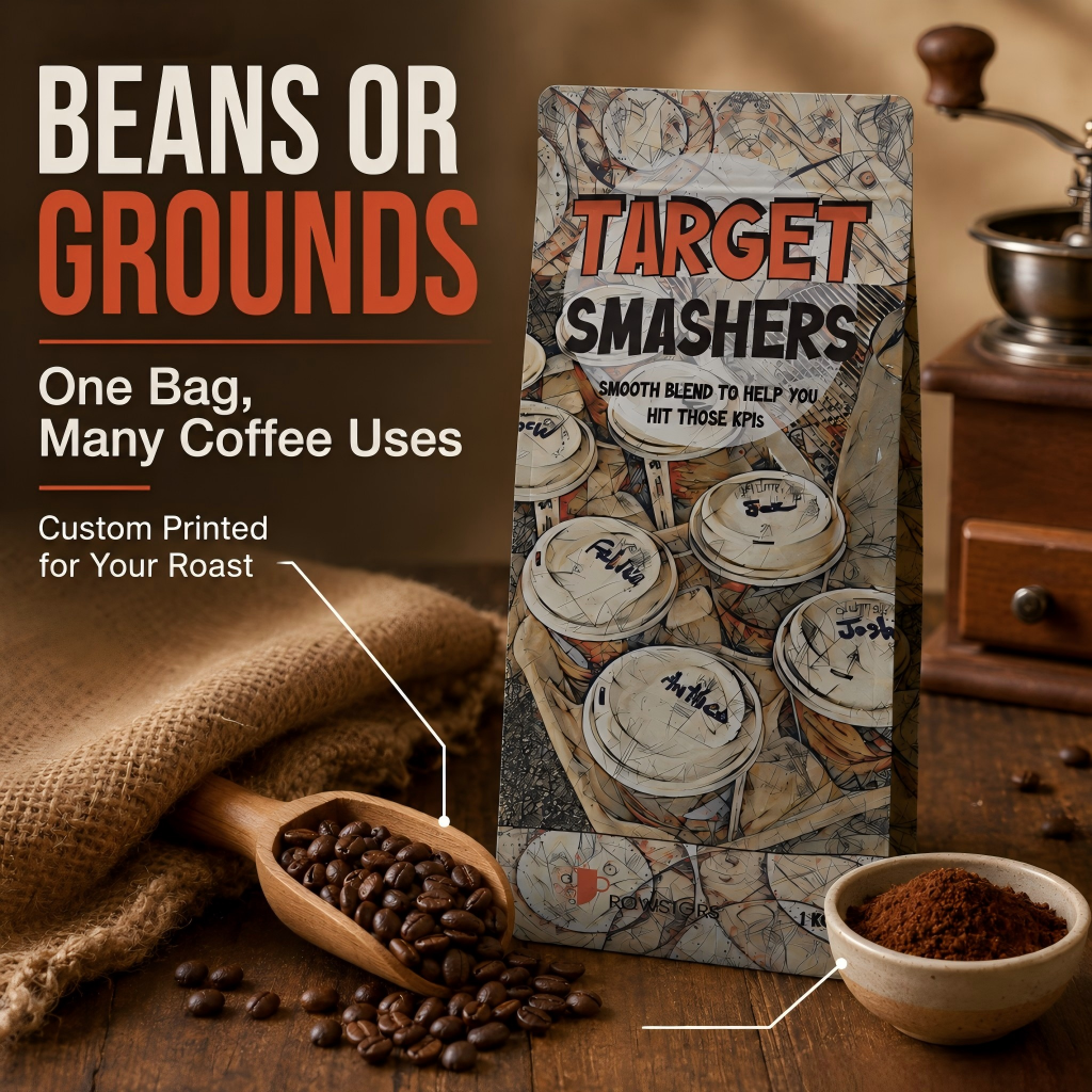 Custom Printed Coffee Bags with Valve - 图片 4