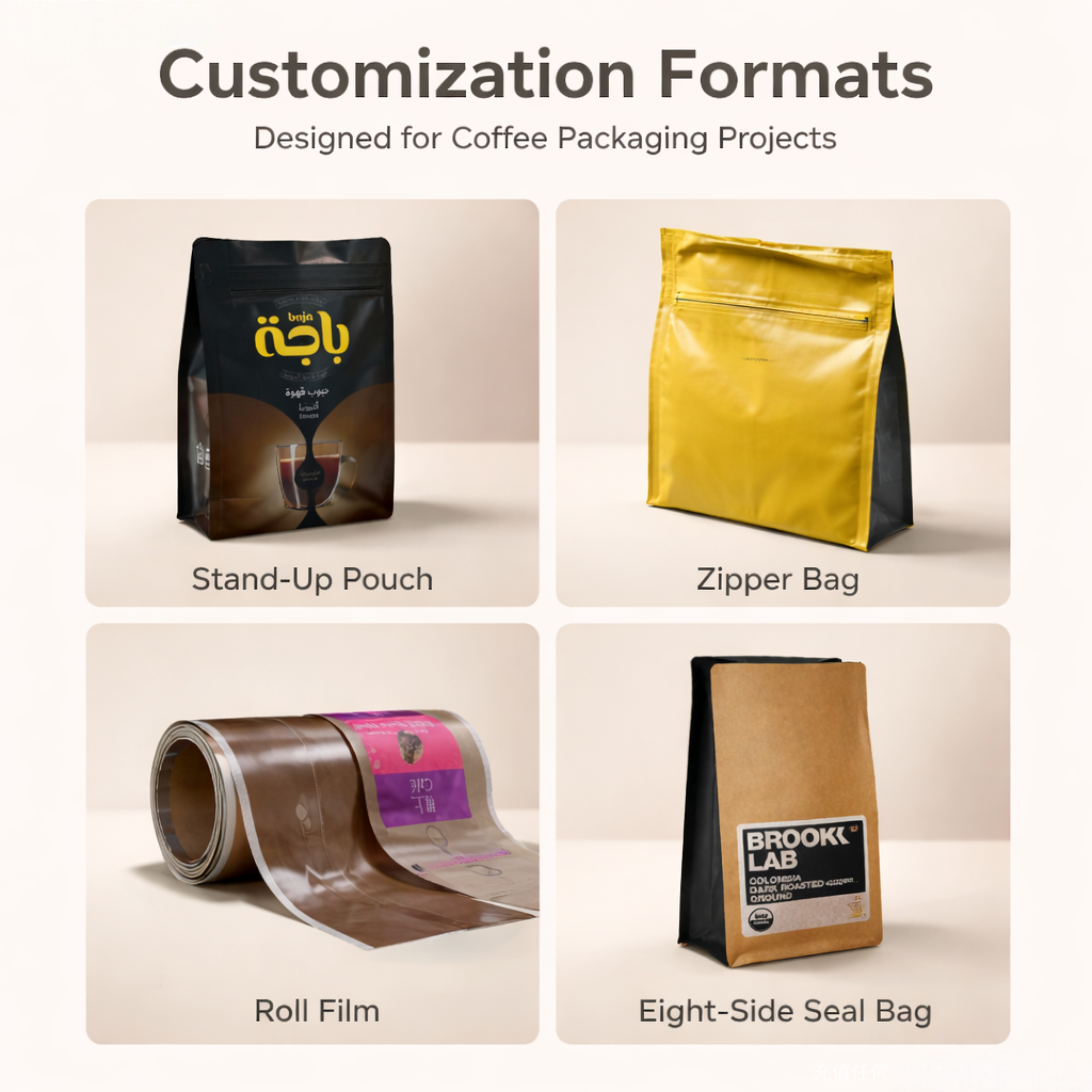 Custom Premium Coffee Packaging Bags - 图片 4