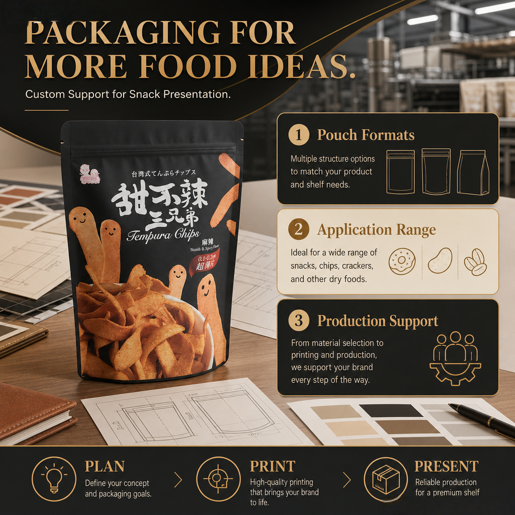 Custom Stand Up Pouches for Snack Food Packaging - 图片 5