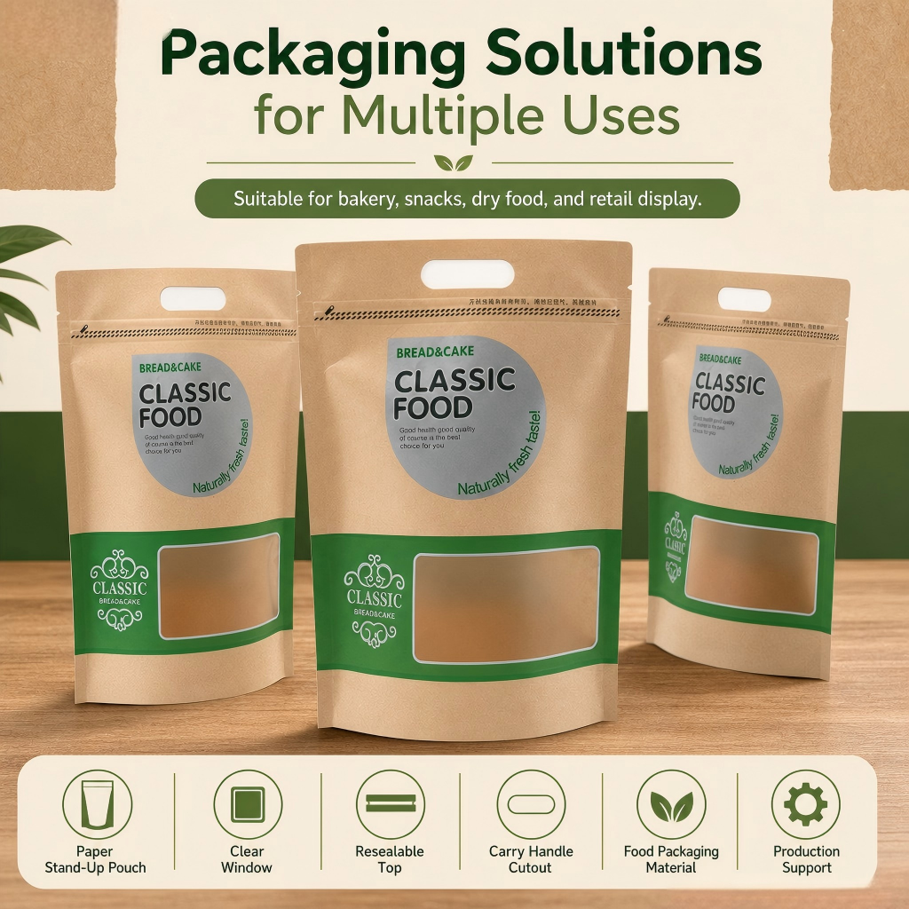 Custom Paper Stand-Up Pouches Wholesale - 图片 5
