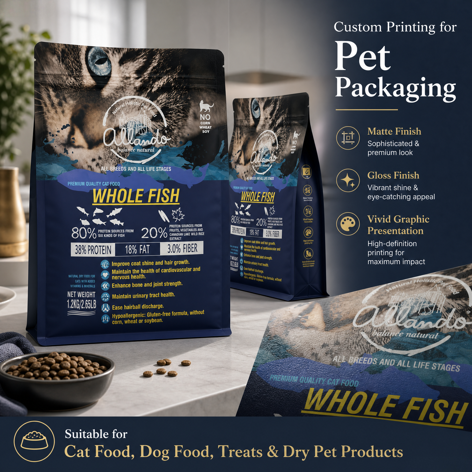 Custom Printing OEM/ODM Premium Pet Food Packaging Bags - 图片 5