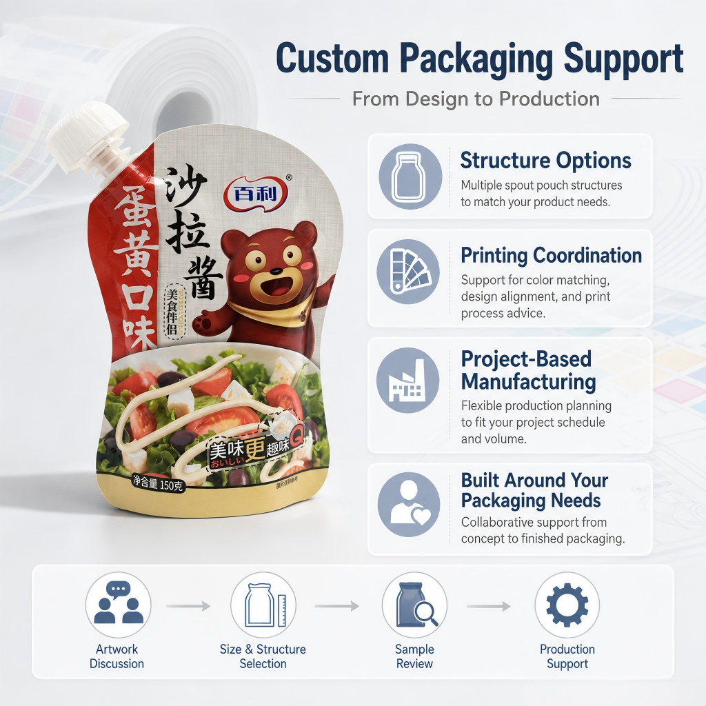Custom Spout Pouches & Liquid Packaging Bags Wholesale - 图片 4