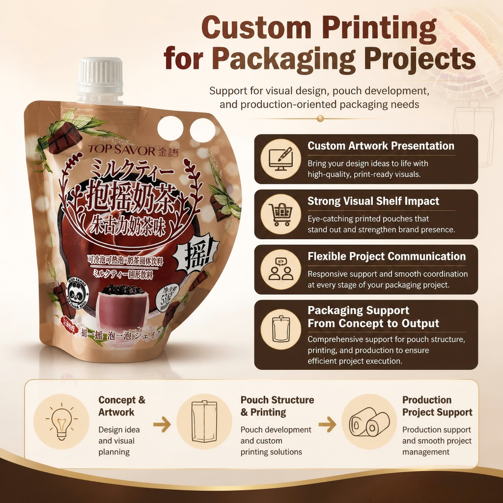 Custom Spout Pouches with Handles & Liquid Packaging Bags Wholesale - 图片 4