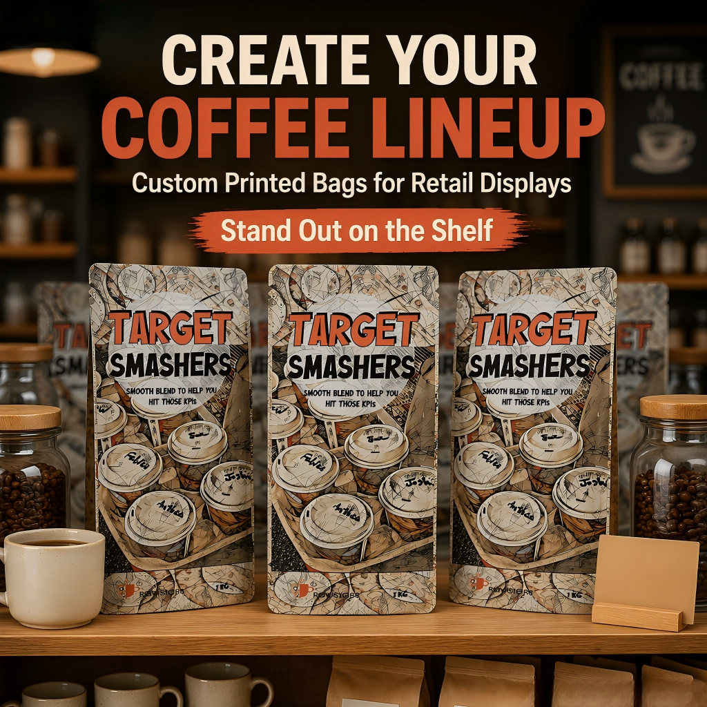 Custom Printed Coffee Bags with Valve - 图片 5
