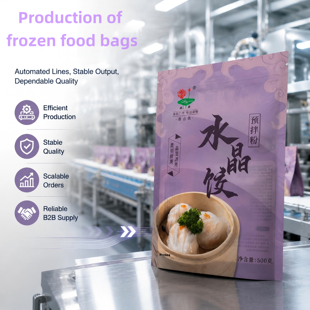 Custom Low-Temperature Resistant Frozen Food Packaging Bags - 图片 5