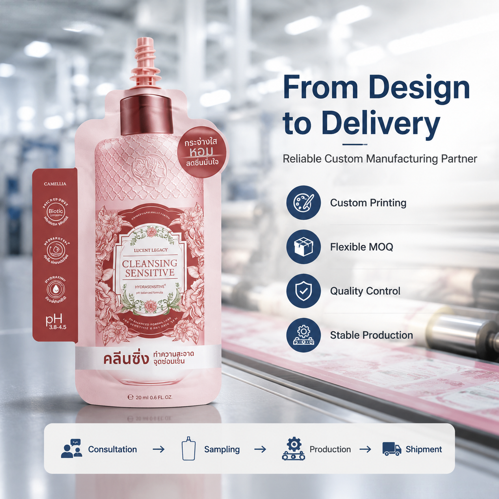 Custom Premium Spout Pouches (Leak-Proof & Resealable Liquid Packaging Bags) - 图片 4