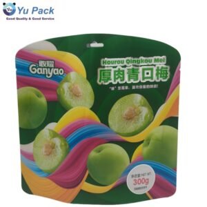 Custom Printed Snack Packaging Stand Up Pouch with Zipper