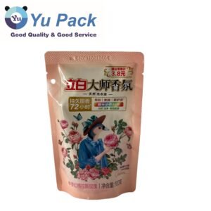 Custom Printed Laundry Detergent Stand Up Zipper Pouch for Liquid Packaging
