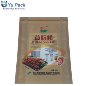 Custom Printed Stand Up Pouch for Frozen Food Low-Temperature Resistant Resealable Zipper Bag for Flour & Dumplings