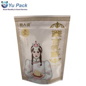 Custom Printed Stand Up Pouch for Cookies & Snacks Packaging