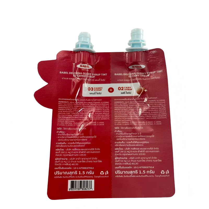 Custom Printing Cosmetic Packaging Spout Pouch for Liquid , Sunscreen, Lip Glaze - 图片 4