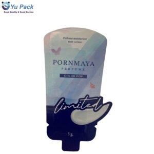 Food Grade Custom Shaped Pouch Plastic Bag for Perfume Sample Candy Cosmetic Packaging with Tear Notch