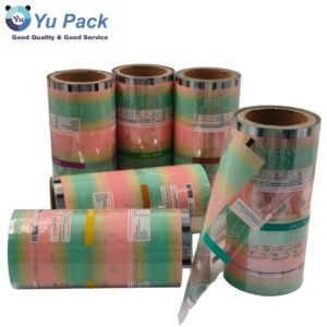 Custom Printed Transparent Packaging Roll Film for Cookies Biscuit Automatic Packaging Machines