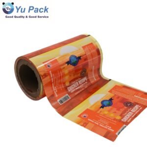 Food Grade Custom Printed Plastic Packaging Film Roll for Frozen Beef Packaging Machinery