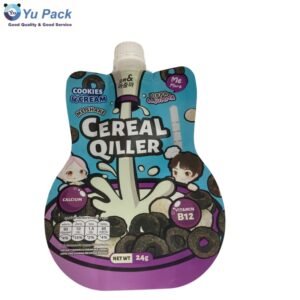 Custom Printed Beverage Spout Pouch with Cap for Liquid Packaging