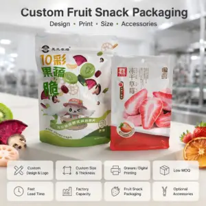 Custom Dried Fruit Packaging Bags and Stand-Up Pouches