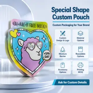 Custom Shaped Packaging Bags and Die-Cut Pouches Wholesale
