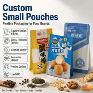 Custom Small Packaging Bags and Mini Sample Pouches
