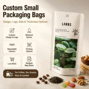 Custom Small Packaging Bags and Mini Sachet Pouches