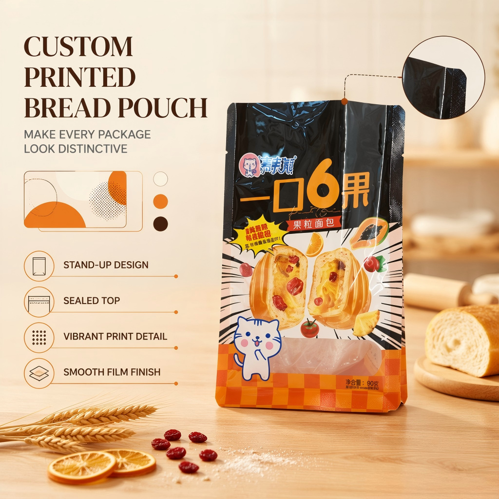 Custom Bread Packaging Bag