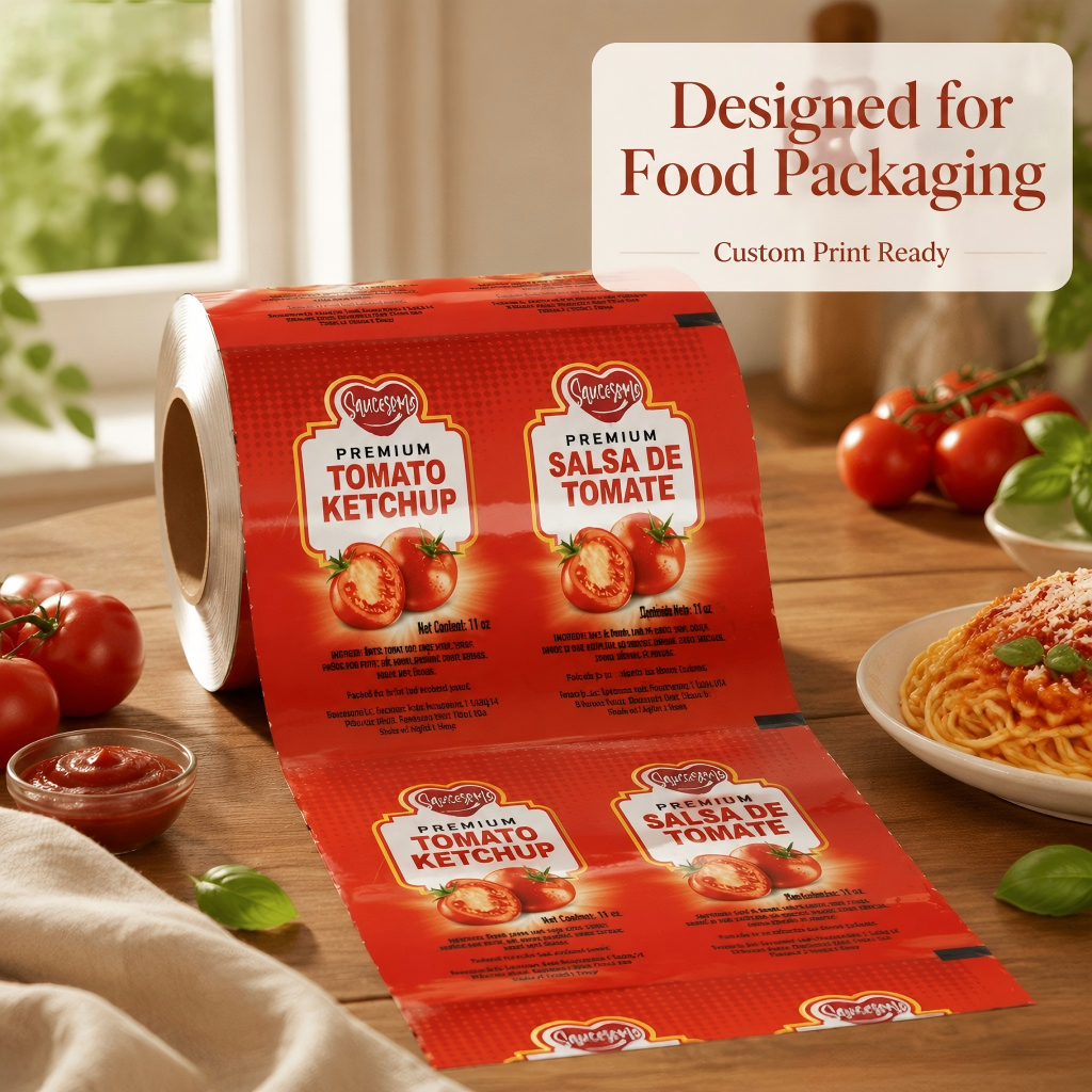 Custom Sauce Packaging Film Roll - 图片 4